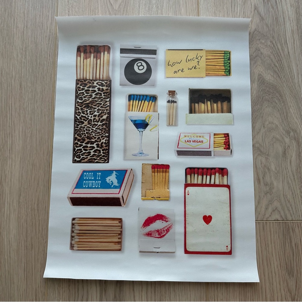Matchbook Canvas Art Print Poster